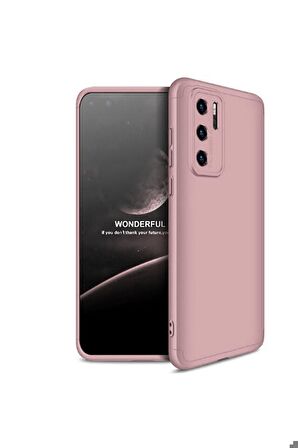 Huawei P40 Pro Uyumlu Kılıf Ays Kapak Rose Gold
