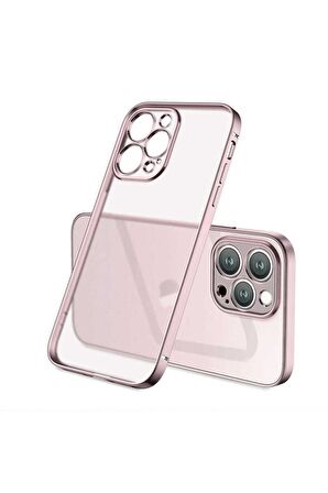 Apple iPhone 13 Pro Uyumlu Kılıf Mat Gbox Kapak Rose Gold