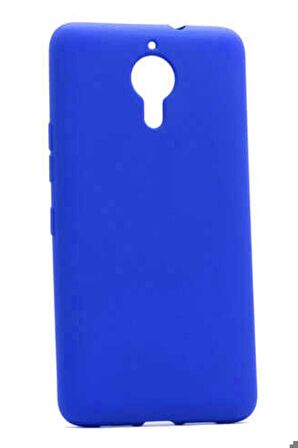 General Mobile 5 Plus Uyumlu Kılıf Premier Silikon Kapak Saks Mavi