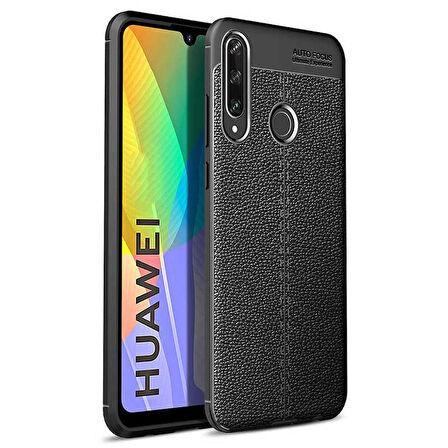Huawei P40 Lite E Uyumlu Kılıf Niss Silikon Kapak Siyah