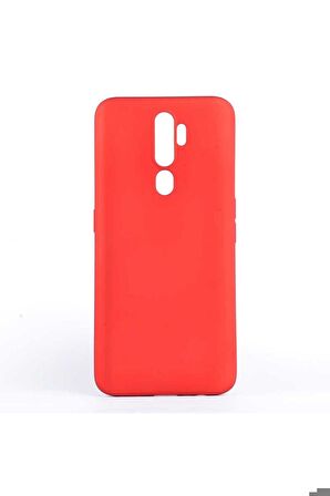 Oppo A9 2020 Uyumlu Kılıf Premier Silikon Kapak Kırmızı