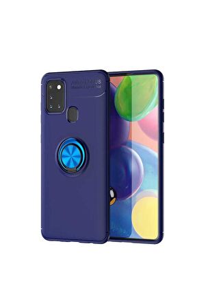 Samsung Galaxy M31 Uyumlu Kılıf Ravel Silikon Kapak Mavi