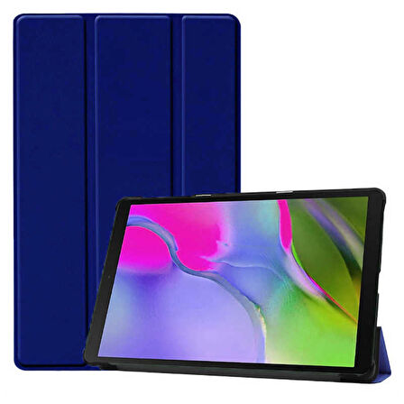 Huawei T3 10 inç Uyumlu Tablet Kılıfı Smart Cover Standlı Akıllı Kılıf Lacivert