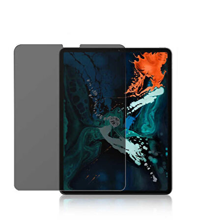 Apple iPad Pro 12.9 2018 (3.Nesil) Uyumlu Tablet Privacy Temperli Cam Ekran Koruyucu