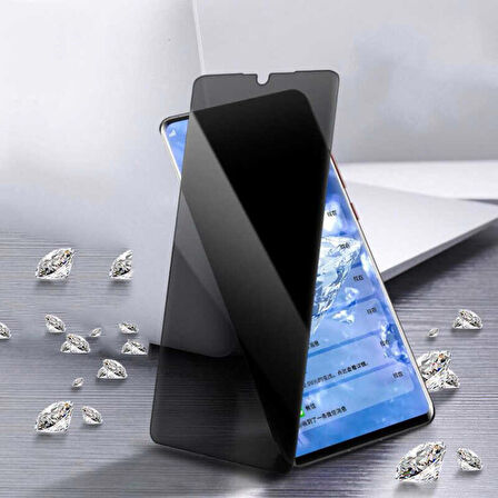 Realme 6İ Uyumlu New 5D Privacy Temperli Ekran Koruyucu