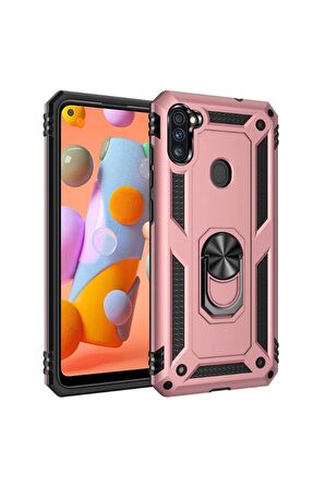 Samsung Galaxy A11 Uyumlu Kılıf Vega Kapak Rose Gold