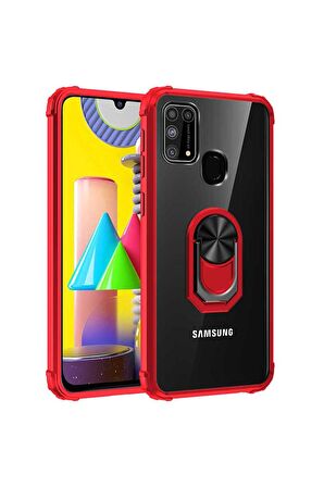Samsung Galaxy M31 Uyumlu Kılıf Mola Kapak Kırmızı