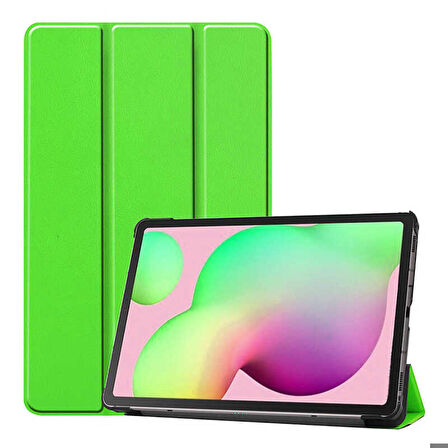 Huawei MatePad Pro 10.8 Uyumlu Tablet Kılıfı Smart Cover Standlı Akıllı Kılıf Yeşil