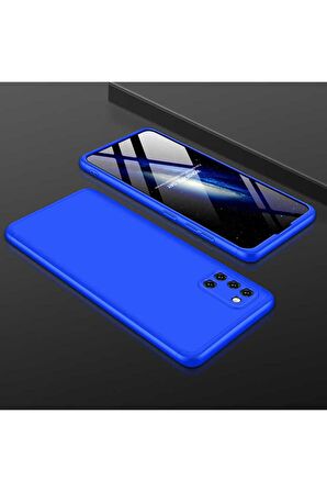 Samsung Galaxy A31 Uyumlu Kılıf Ays Kapak Mavi