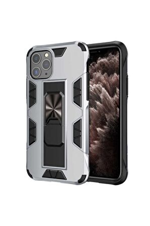 Apple iPhone 11 Pro Uyumlu Kılıf Volve Kapak Gri