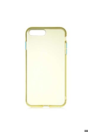 Apple iPhone 8 Plus Uyumlu Kılıf Bistro Kapak Sarı