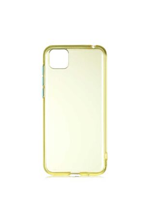 Huawei Y5P Uyumlu Kılıf Bistro Kapak Sarı