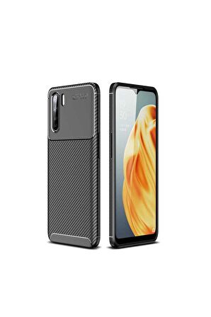 Oppo A91 Uyumlu Kılıf Negro Silikon Kapak Siyah