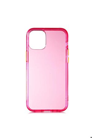 Apple iPhone 12 Mini Uyumlu Kılıf Bistro Kapak Pembe