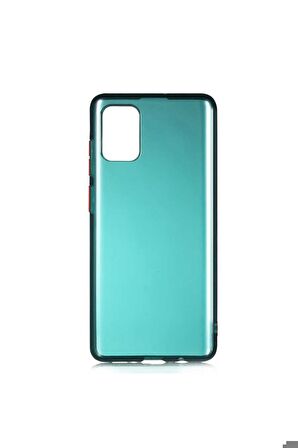 Samsung Galaxy A71 Uyumlu Kılıf Bistro Kapak Koyu Yeşil