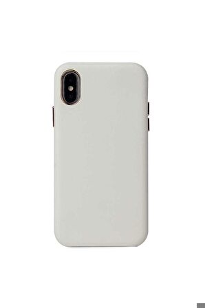 Apple iPhone X Uyumlu Kılıf Eyzi Kapak Beyaz