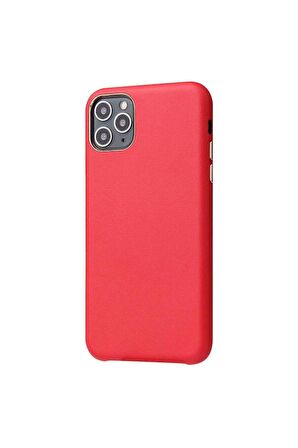 Apple iPhone 11 Pro Uyumlu Kılıf Eyzi Kapak Kırmızı