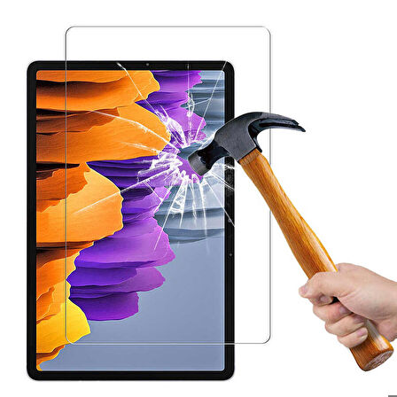 Samsung Galaxy Tab S7 Plus T970 Uyumlu Tablet Temperli Cam Ekran Koruyucu