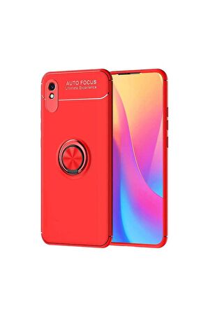 Xiaomi Redmi 9A Uyumlu Kılıf Ravel Silikon Kapak Kırmızı
