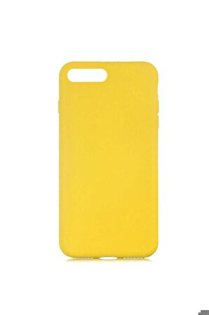 Apple iPhone 7 Plus Uyumlu Kılıf LSR Lansman Kapak Sarı