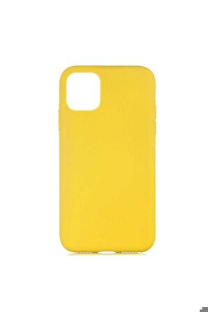 Apple iPhone 12 Mini Uyumlu Kılıf LSR Lansman Kapak Sarı