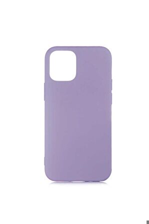 Apple iPhone 12 Uyumlu Kılıf LSR Lansman Kapak Mor