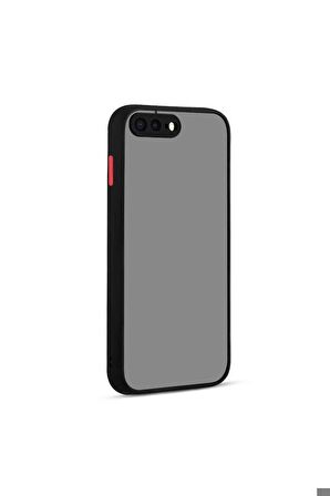 Apple iPhone 7 Plus Uyumlu Kılıf Hux Kapak Siyah