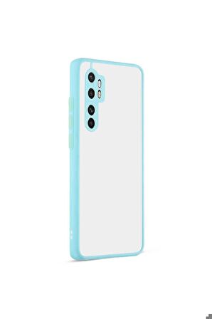 Xiaomi Mi Note 10 Lite Uyumlu Kılıf Hux Kapak Turkuaz