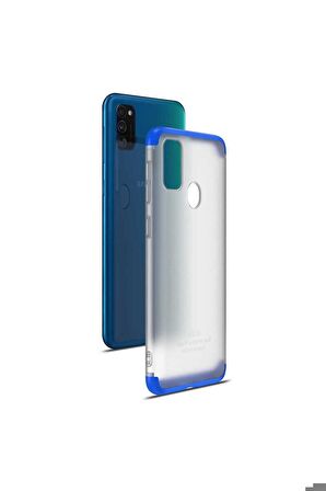 Samsung Galaxy M21 Uyumlu Kılıf Nili Kapak Mavi