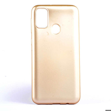 Samsung Galaxy M21 Uyumlu Kılıf Premier Silikon Kapak Gold