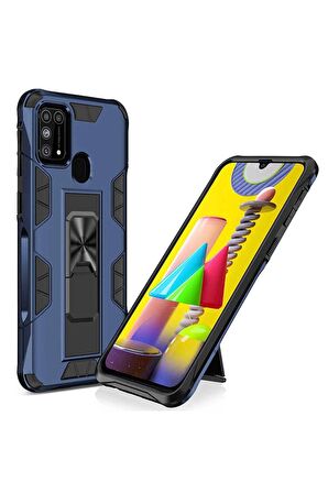 Samsung Galaxy M31 Uyumlu Kılıf Volve Kapak Lacivert