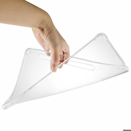 Samsung Galaxy Tab S7 Plus T970 Uyumlu Tablet Kılıf Nitro Anti Shock Silikon Kapak