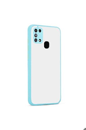 Samsung Galaxy M31 Uyumlu Kılıf Hux Kapak Turkuaz