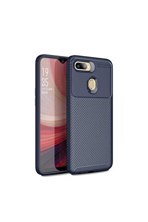 Oppo A5S Uyumlu Kılıf Negro Silikon Kapak Lacivert