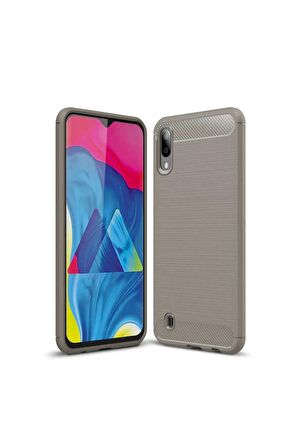 Samsung Galaxy M10 Uyumlu Kılıf Room Silikon Kapak Gri