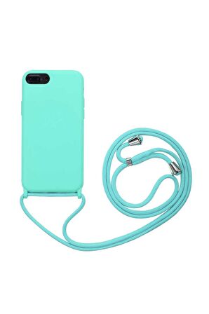 Apple iPhone 8 Plus Uyumlu Kılıf Ropi Kapak Turkuaz