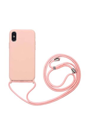 Apple iPhone XS Uyumlu Kılıf Ropi Kapak Pembe Açık