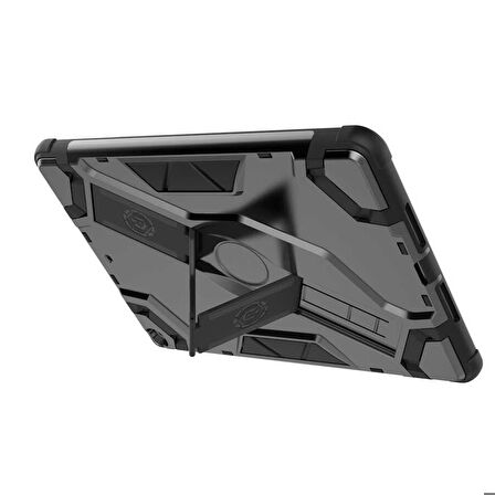 Apple iPad 9.7 2017 (5.Nesil) Uyumlu Tablet Kılıfı Defens Sert PC Standlı Kılıf