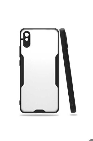 Xiaomi Redmi 9A Uyumlu Kılıf Parfe Kapak Siyah