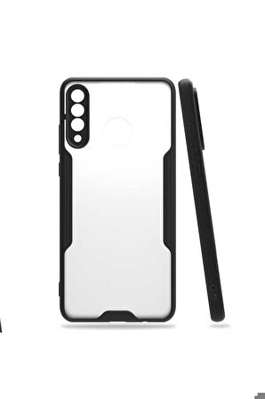 Huawei P30 Lite Uyumlu Kılıf Parfe Kapak Siyah