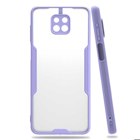 Xiaomi Redmi Note 9 Pro Uyumlu Kılıf Parfe Kapak Mor