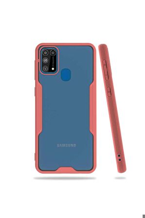 Samsung Galaxy M31 Uyumlu Kılıf Parfe Kapak Pembe