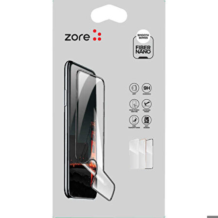 Apple iPhone 12 Uyumlu Fiber Nano Ekran Koruyucu