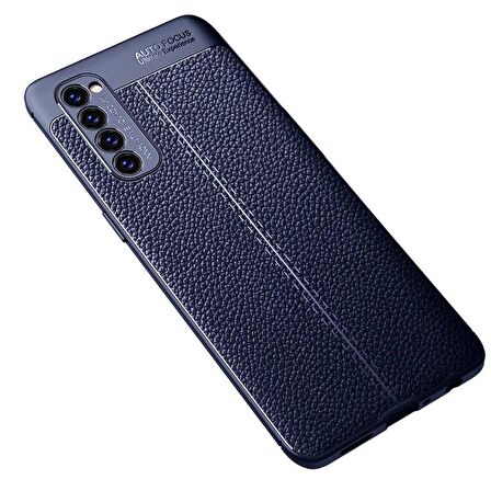 Oppo Reno 4 Pro 4G Uyumlu Kılıf Niss Silikon Kapak Lacivert
