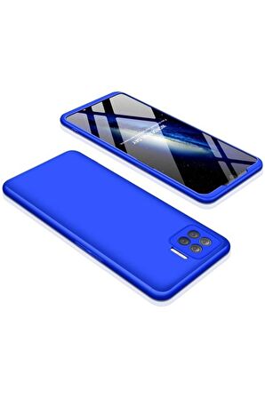 Oppo Reno 4 Lite Uyumlu Kılıf Ays Kapak Mavi