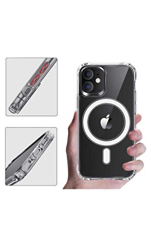 Apple iPhone 12 Mini Uyumlu Kılıf Tacsafe Wireless Kapak
