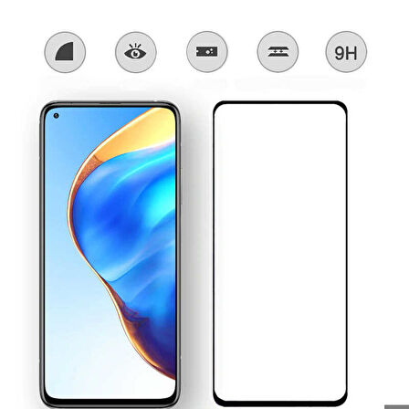 Xiaomi Mi 10T Pro 5G Uyumlu Kenarları Kırılmaya Dayanıklı Cam Ekran Koruyucu