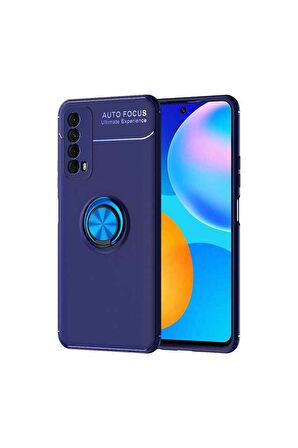 Huawei P Smart 2021 Uyumlu Kılıf Ravel Silikon Kapak Mavi