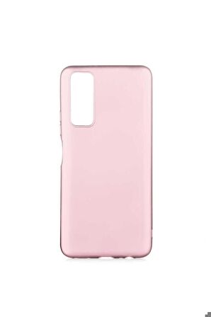 Huawei P Smart 2021 Uyumlu Kılıf Premier Silikon Kapak Rose Gold