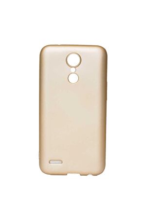 LG K8 2017 Uyumlu Kılıf Premier Silikon Kapak Gold